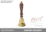 Agencja Reklamowa Ars Nominem Kraków, gadżety ekskluzywne dzwonek mosiężny z palisandrową rączką
